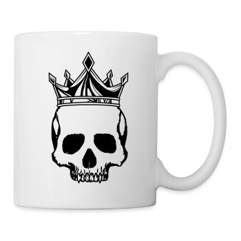 Couronne du roi du crâne - Mug blanc - blanc - Droite