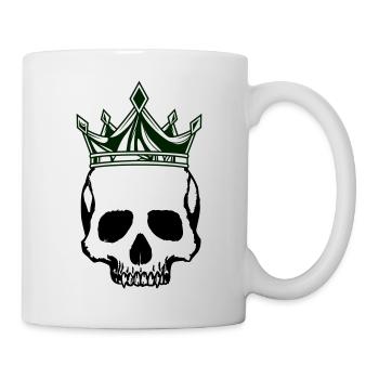 Couronne du roi du crâne - Mug blanc - blanc - Droite