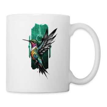 Joyau planant : Colibri gracieux en vol - Mug blanc - blanc - Droite