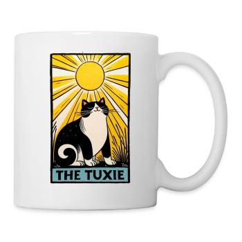 Tarot Black and White Kitty Cat - Mug - white - Right