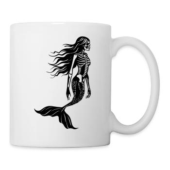 Skeleton mermaid 4 - Mug - white - Right