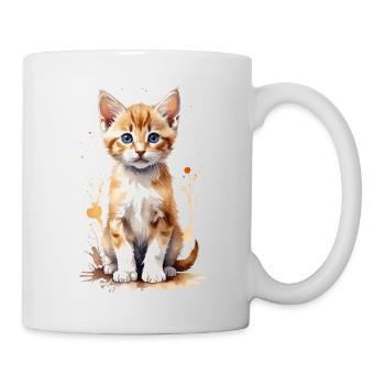 Pawsitively Precious: A Watercolor Kitten - Mug - white - Right