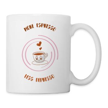 Kaffee Liebe 22 - Tasse - Weiß - Rechts