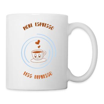 Espresso, Café, Café, Latte, Idée cadeau, Fun - Mug blanc - blanc - Droite