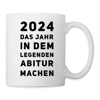 Abi Sprüche Legende - Tasse - Weiß - Rechts