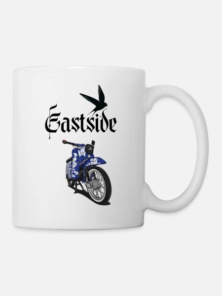 Schwalbe Tuning (blau) // Illustration - Tasse - Weiß