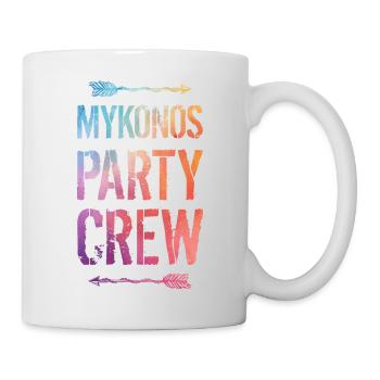 Dicton de l’équipe de fête de Mykonos - Mug blanc - blanc - Droite
