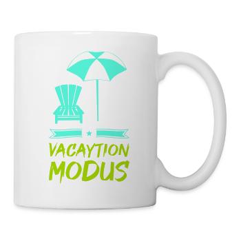 Mode vacances - Mug blanc - blanc - Droite