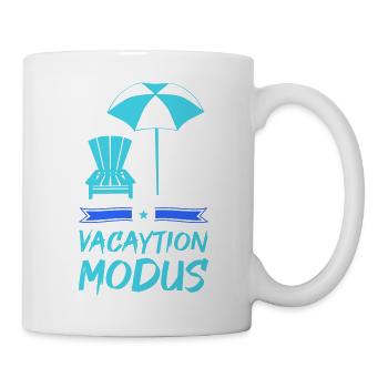 Mode vacances - Mug blanc - blanc - Droite