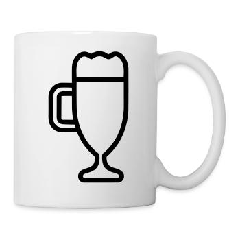 Bière - Mug blanc - blanc - Droite