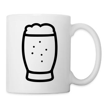 Bière - Mug blanc - blanc - Droite