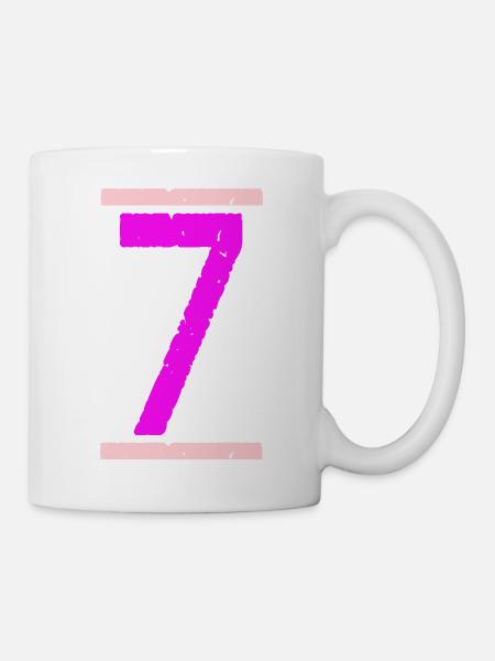 Sieben - Tasse - Weiß