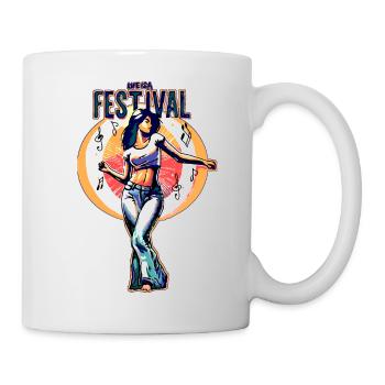 Life is a festival... Cut Out Design - Mug - white - Right