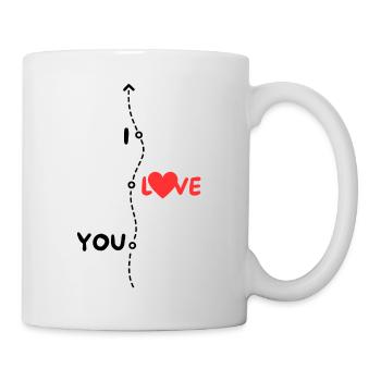 I Love You Declaration of Love - Mug - white - Right