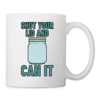 Fermez votre couvercle et peut-il 2 - Mug blanc - blanc - Droite