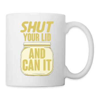 Fermez votre couvercle et pouvez-vous le faire 4 - Mug blanc - blanc - Droite
