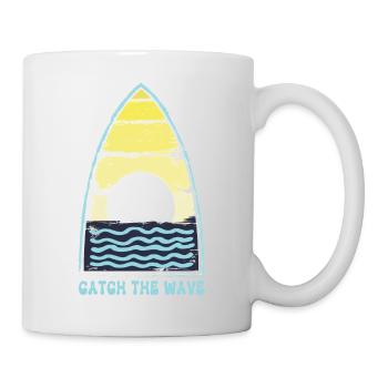 Surfboard. Catch the wave. - Mug - white - Right
