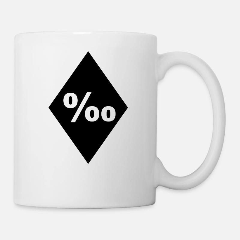 Promille Element (Bachelor Party MC Rocker Cowl Design) - Mug blanc - blanc