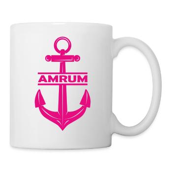 Amrum Anker Nordsee Ebbe Flut - Tasse - Weiß - Rechts