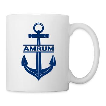 Amrum Anker Nordsee Ebbe Flut - Tasse - Weiß - Rechts
