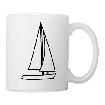 Segelschiff - Tasse - Weiß - Rechts