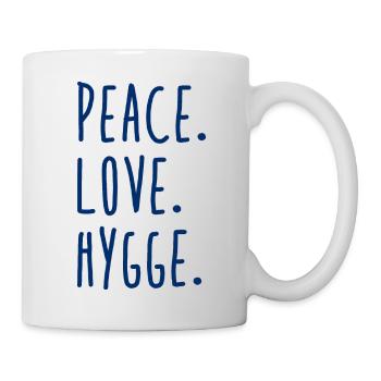 Peace Love Hygge - Tasse - Weiß - Rechts