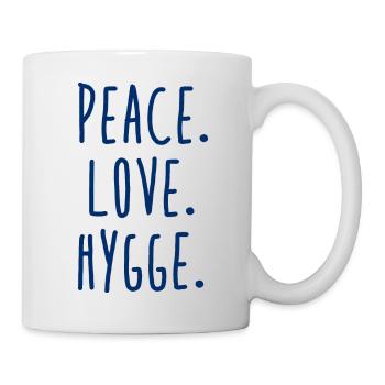 Peace Love Hygge - Mug - white - Right