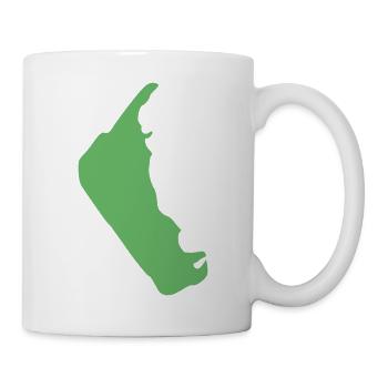 Amrum silhouette, Insel Amrum, Amrum - Tasse - Weiß - Rechts