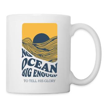 OCEANS - Unique Design T-Shirt, Made in EU - Tasse - Weiß - Rechts