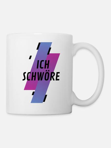 Spruch, ich Schwöre. Coole Jugendsprache - Tasse - Weiß
