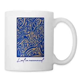 L'art en mouvement - Mug blanc - blanc - Droite