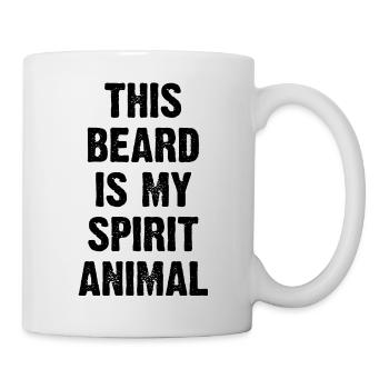 Cette barbe est mon animal spirituel - Mug blanc - blanc - Droite