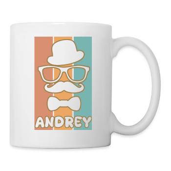 Prénom Andrey - Mug blanc - blanc - Droite