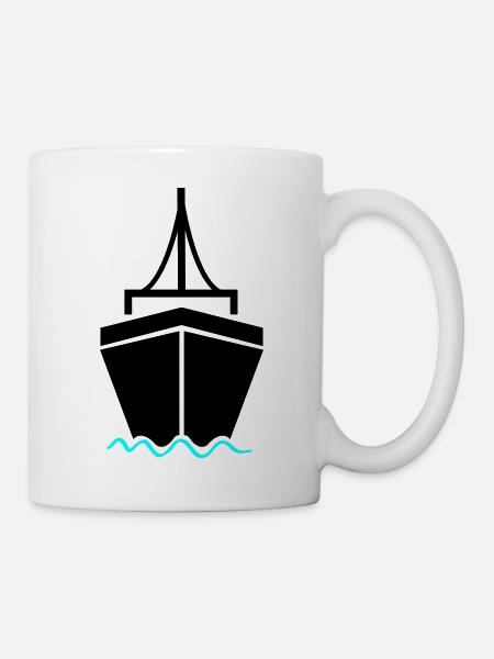 schiff 2 - Tasse - Weiß