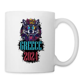 Greece 2024 Holiday Wolf - Mug - white - Right