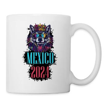 Mexique 2024 Vacances Loup - Mug blanc - blanc - Droite
