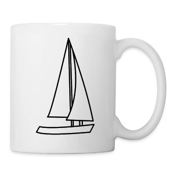 Segelschiff - Tasse - Weiß - Rechts
