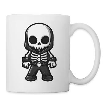 Skelett Comic Halloween - Tasse - Weiß - Rechts