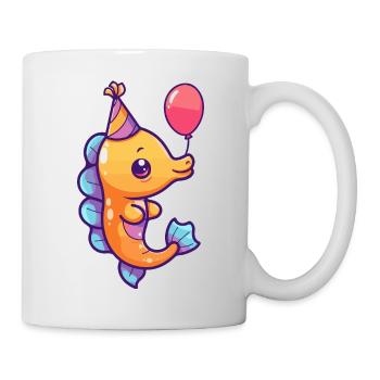 Seahorse Birthday Baby - Mug - white - Right