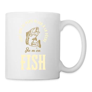 tant que je peux aller à la pêche je m'en fish - Mug blanc - blanc - Droite