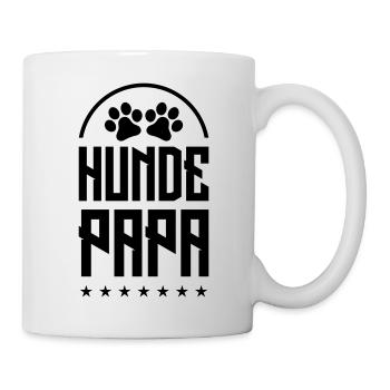 hunde papa - Tasse - Weiß - Rechts