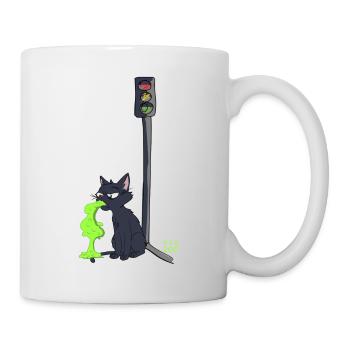Sick Cat Viazoo - Tasse - Weiß - Rechts