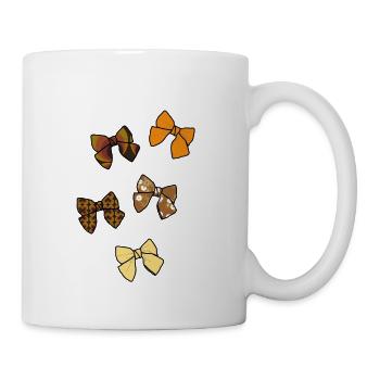 noeuds papillon 70s - Mug blanc - blanc - Droite