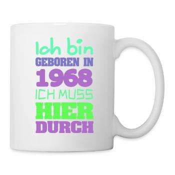 Né en 1968 - Mug blanc - blanc - Droite