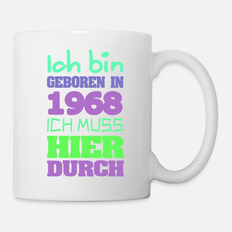 geboren 1968 - Tasse - Weiß