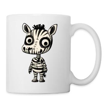 Zebra Halloween Comic Lustig - Tasse - Weiß - Rechts