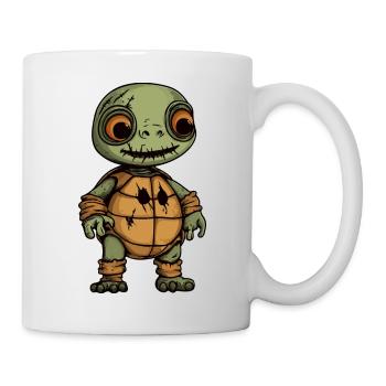 Tortue Halloween Bande dessinée Drôle - Mug blanc - blanc - Droite