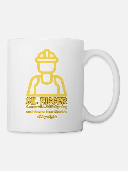 Gréeur d’huile Foreur - Mug blanc - blanc