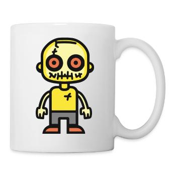 Zombie Halloween Witzig Lustig - Tasse - Weiß - Rechts