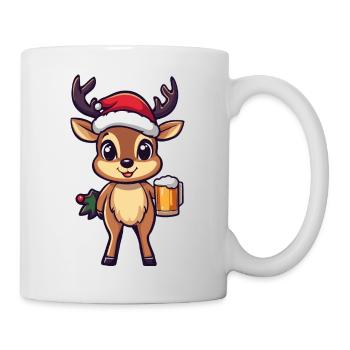 Bière de cerf Noël Noël - Mug blanc - blanc - Droite